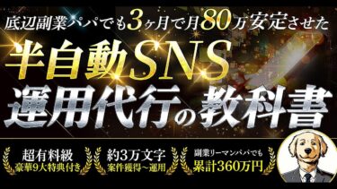 底辺リーマン副業パパが、3ヶ月で月80万円安定収入を確定させた 革命的　半自動SNS運用代行の教科書【豪華９大特典つき】【ビジネス本研究所】