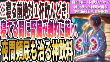 【超有益】「寝る前１杯飲むだけで、寝ているだけで弱り切った腎臓が劇的に蘇り、夜間頻尿が治って朝までぐっすり眠れる神飲料」を世界一わかりやすく要約してみた【本要約】【本要約チャンネル※毎日19時更新】